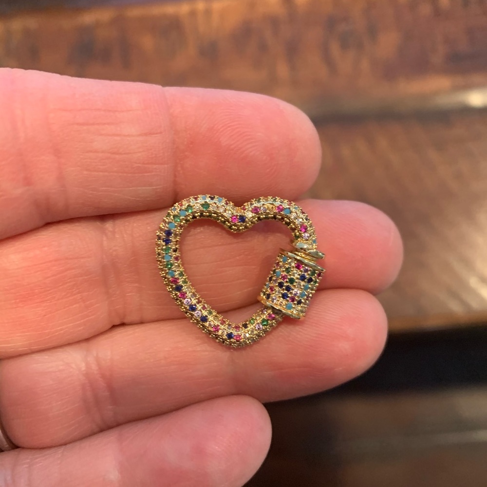 Marla Aaron inspired heart clasp